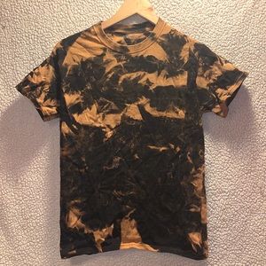 Adult small reverse tie dye tee